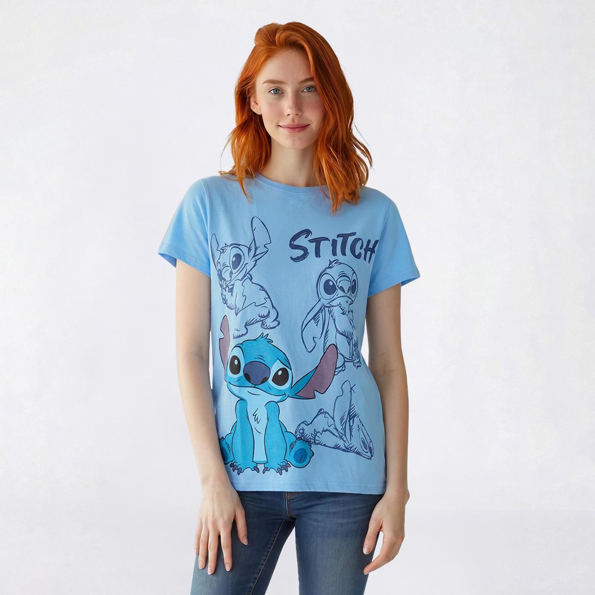 Juniors Freeze Stitch Poses Girlfriend Tee