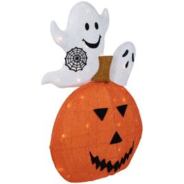 Northlight Seasonal 27.5in. LED Jack-O-Lantern And Ghosts Decor