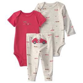 Baby Boy (NB-24M) Carter''s Ib Race Car Print 3Pc Set
