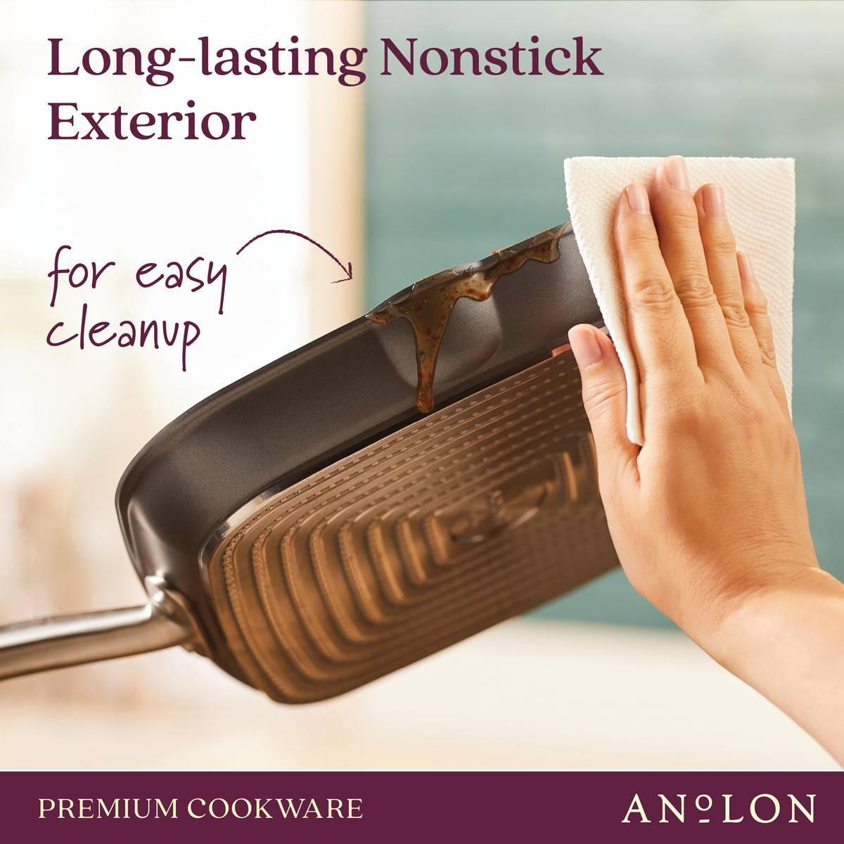 Anolon® Accolade 11in. Hard-Anodized Nonstick Grill Pan