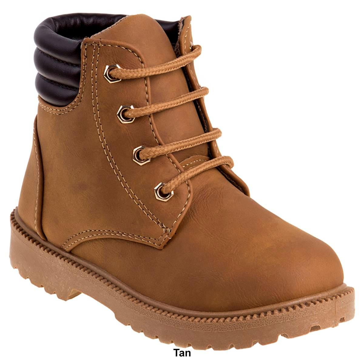 Little Kids Rugged Bear Lace-Up Casual Winter Boots