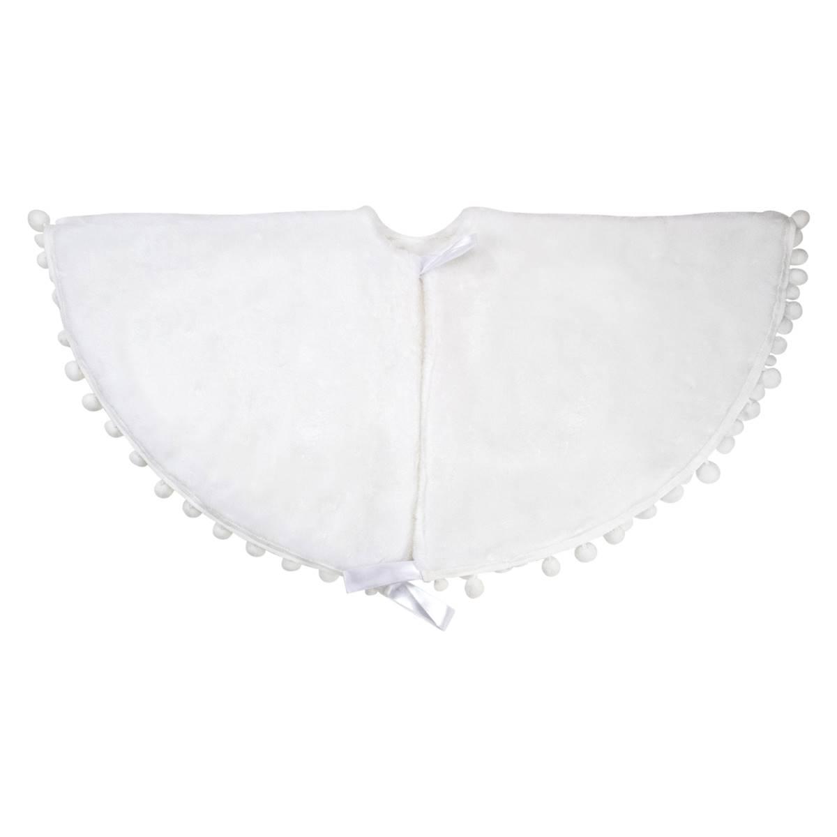 Northlight Christmas Tree Skirt w/ a Pom Pom Border