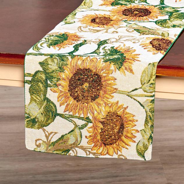 Summer Sunflower Tapestry Runner - 14x72