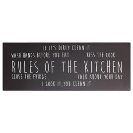 J&V Textiles Cloud Comfort Rules of The Kitchen Kitchen Mat