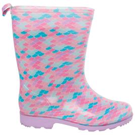 Big Girls Capelli® New York Mermaid Scale Jelly Rain Boots