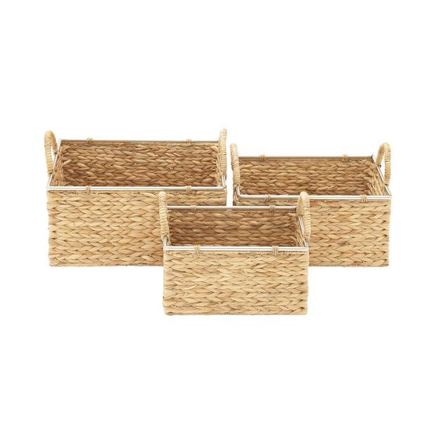 9th & Pike® Medium Natural Seagrass Basket - Set Of 3