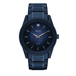 Mens RELIC by Fossil Rylan Blue IP Diamond Accent Watch - ZR77281