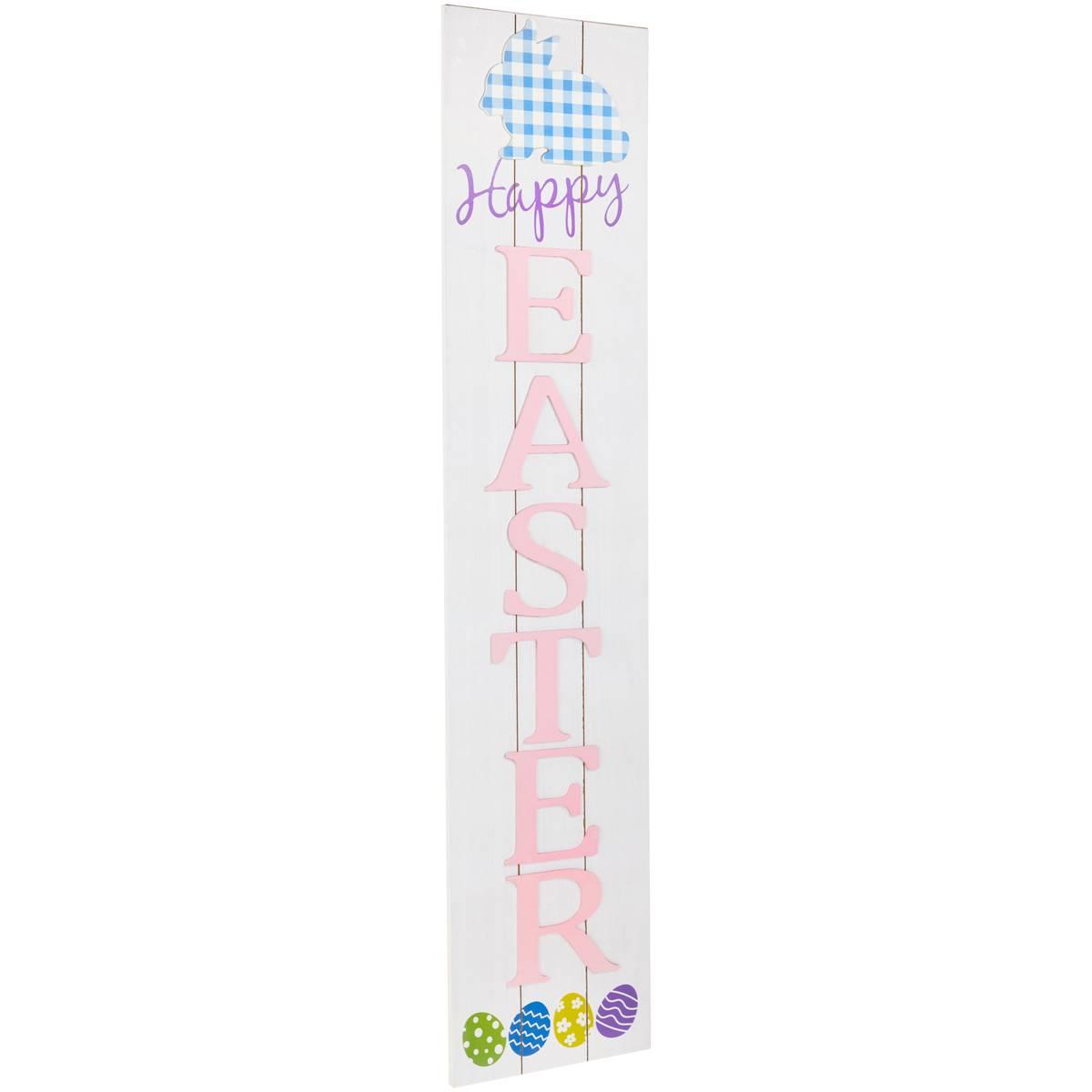 Northlight Seasonal Happy Easter Wooden Porch Sign