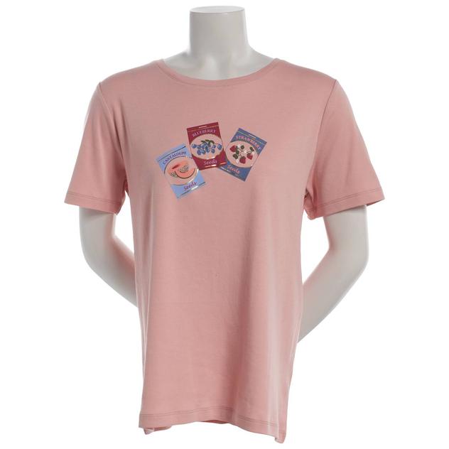 Plus Size Hasting & Smith Short Sleeve Crew Neck Fruit Tee
