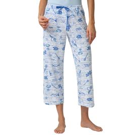 Womens HUE Mediterranean Table Printed Capris