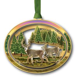 Beacon Design Deer Scene Ornament