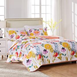 Greenland Home Fashions™ Watercolor Dream Floral Quilt Set