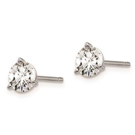 Pure Fire 14kt. White Gold Lab Grown 1ctw. Diamond Earrings