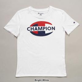 Boys (8-20) Champion® Short Sleeve Color Block Logo Tee