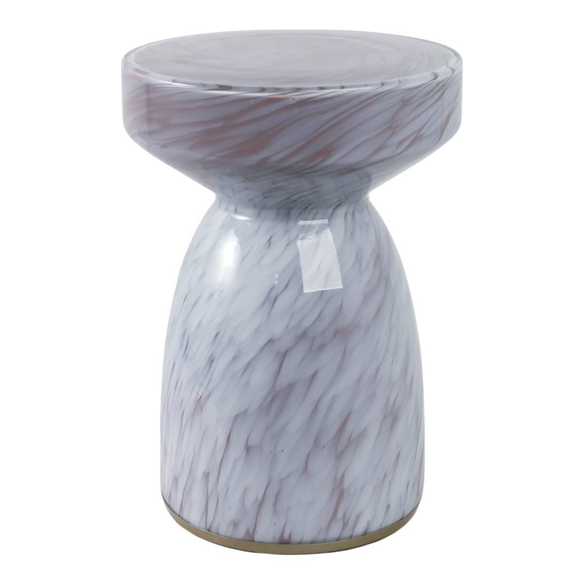 Sagebrook Home Rosario Small Art Iridescent Glass Accent Table