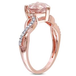 Gemstone Classics™ 10kt. Rose Gold Heart Morganite Ring