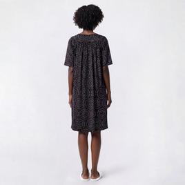 Plus Size Casual Time Short Sleeve Mandala Caftan