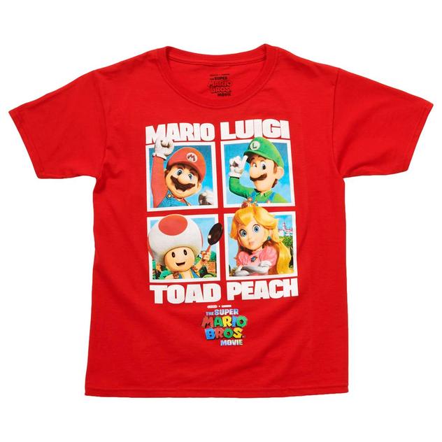Boys (8-20)  Mario Luigi Toad Peach Graphic Tee