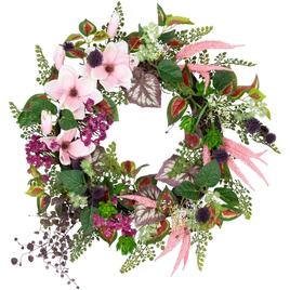 Northlight Seasonal Artificial Succulent & Fern Spring Wreath