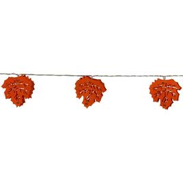 Northlight Seasonal 10ct. LED Orange Fall Leaves Fairy Lights
