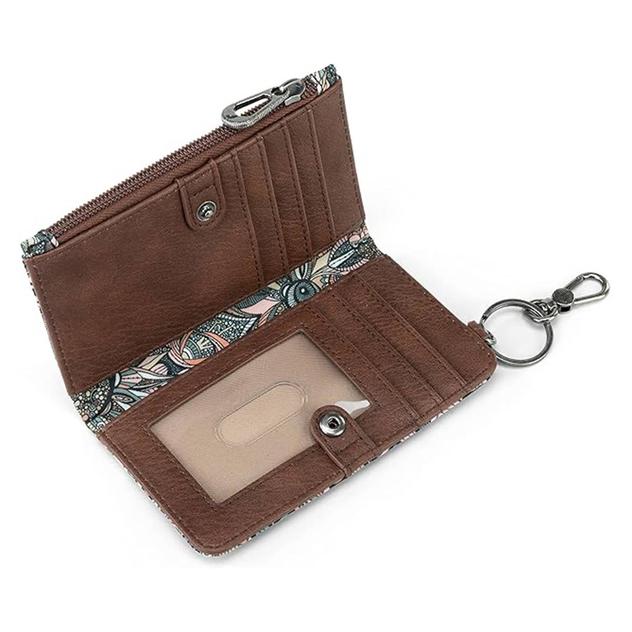 Womens Sakroots Encino Slim Wallet - Sienna Spirit Desert