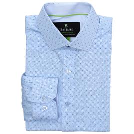 Mens Tom Baine Slim Fit Performance Dress Shirt - Light Blue