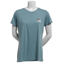 Womens Mountain and Isles Seek the Outdoors Mushroom Graphic Tee