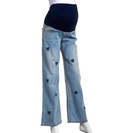 Womens Zoe + Phoebe Over The Belly All Over Heart Maternity Jeans
