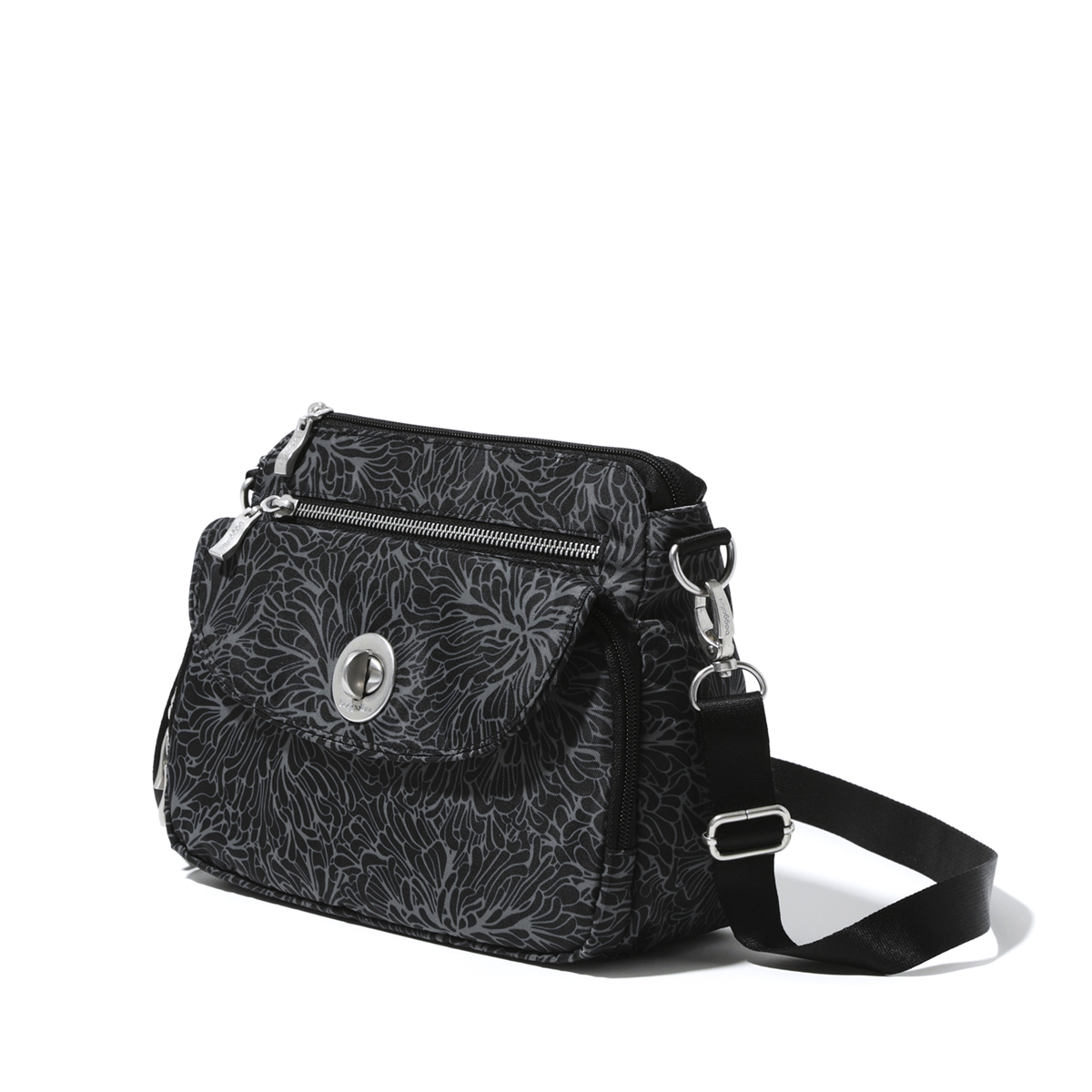 Baggallini Calais Crossbody - Midnight Blossom