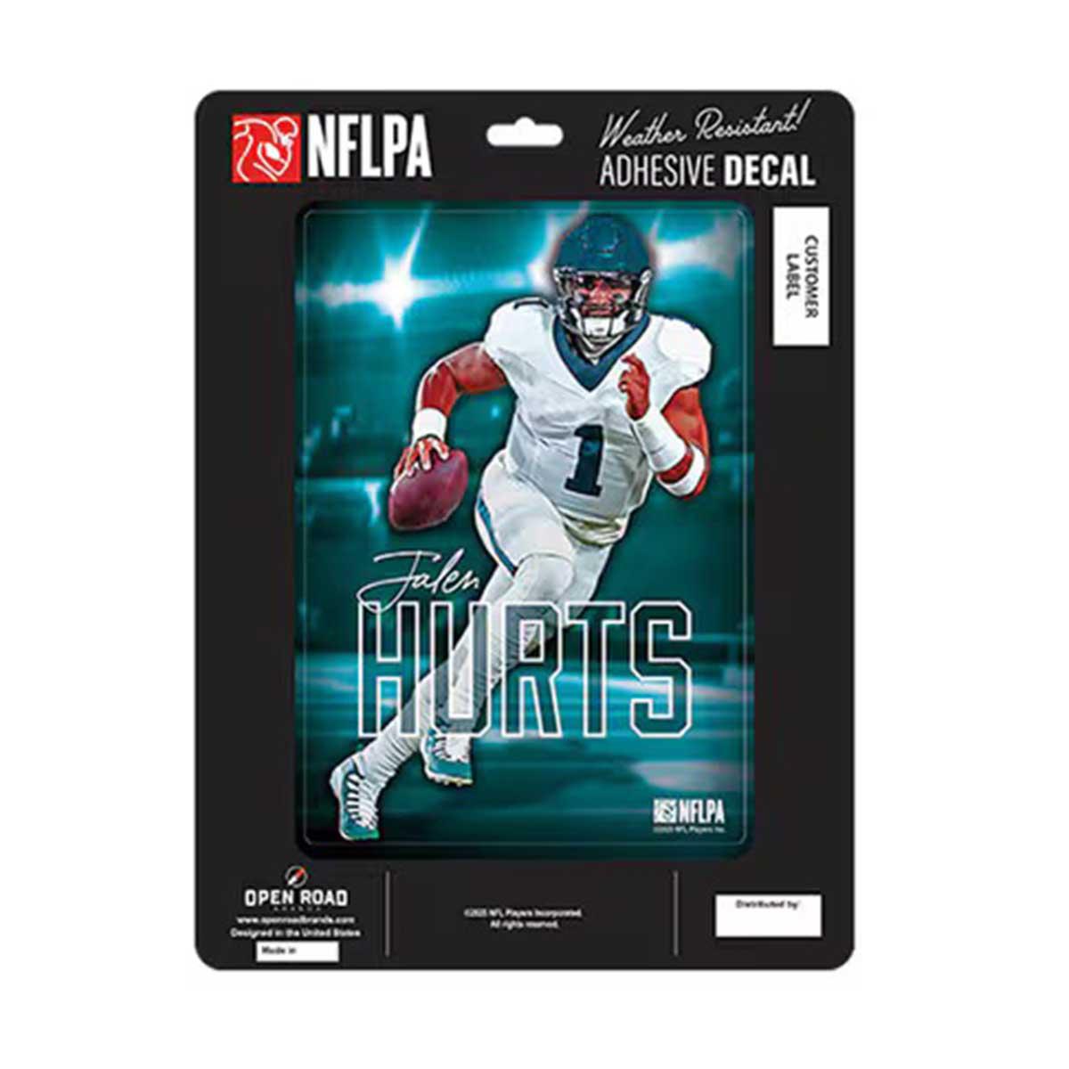 Open Road Eagles #1 Jalen Hurts Decal