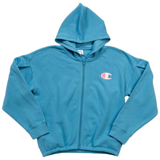 Girls (7-16) Champion® Fleece Heart Zip Up Hoodie
