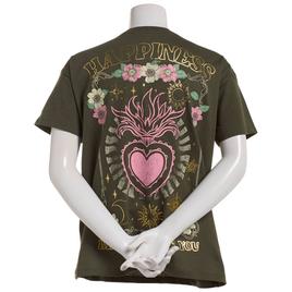 Juniors Attitude Not Included Happiness Foil Graphic Tee