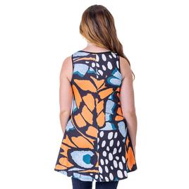 Womens 24/7 Comfort Apparel Butterfly Scoop Neck Tank Top