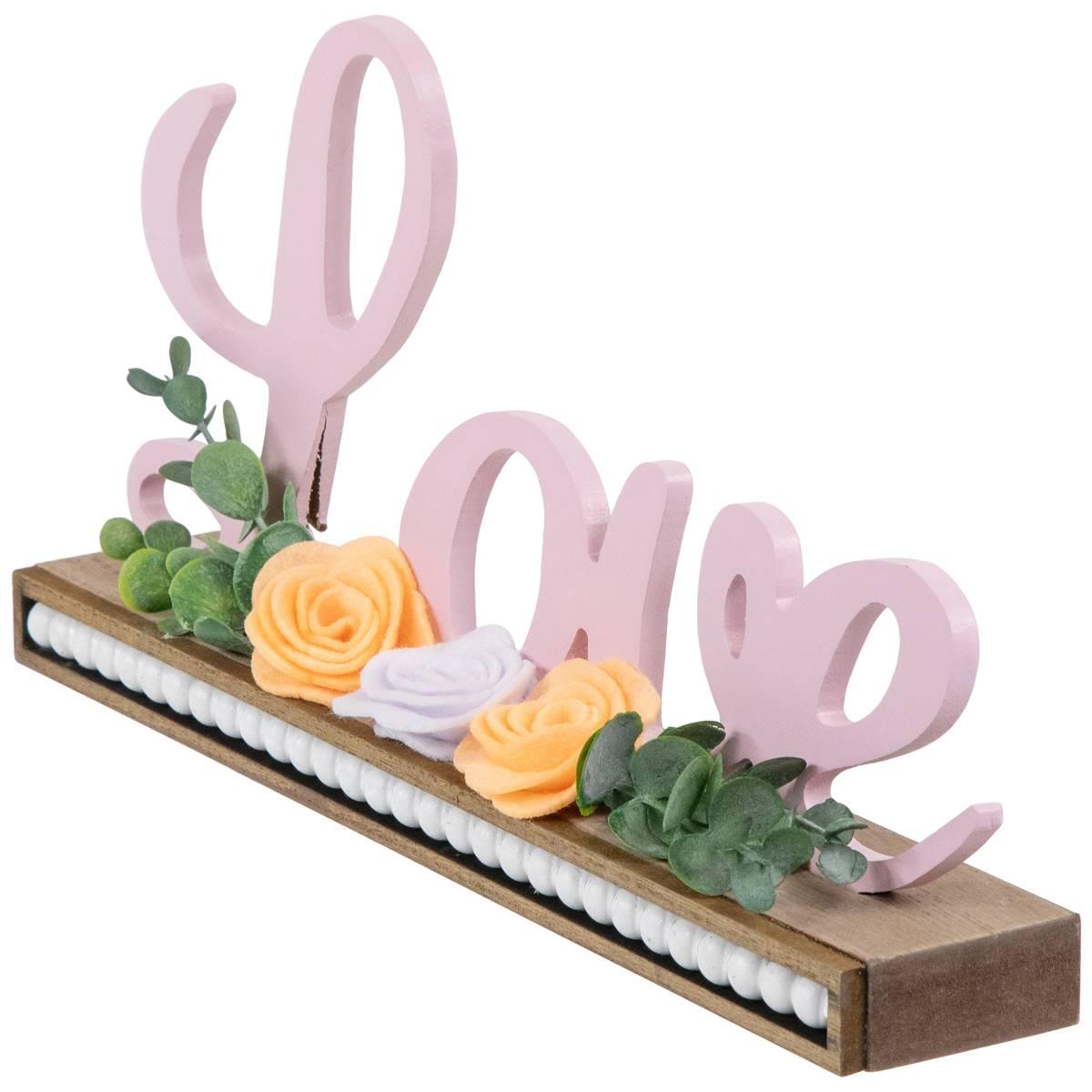 Northlight Seasonal Valentine''s Day Love with Flowers Sign