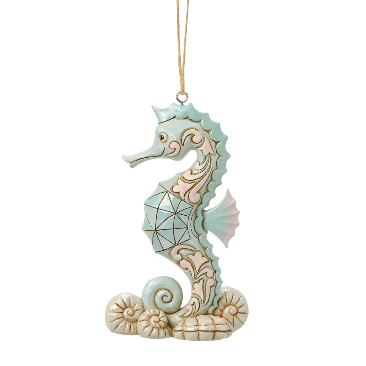 Jim Shore Heartwood Creek Sea Horse Hanging Christmas Ornament