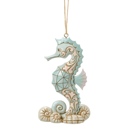 Jim Shore Heartwood Creek Sea Horse Hanging Christmas Ornament