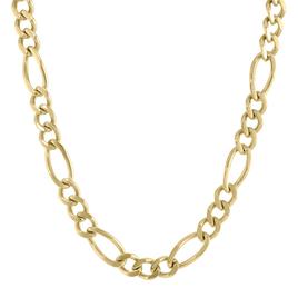 Mens Lynx Stainless Steel Figaro Chain Necklace