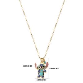 Brass Stitch Pendant Necklace