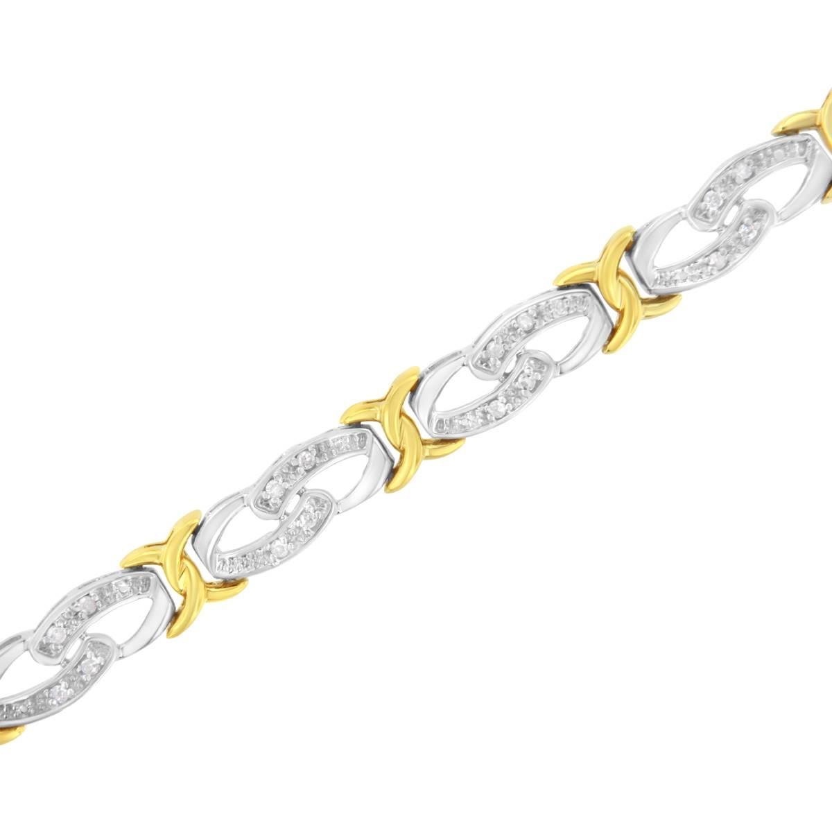 Haus of Brilliance 10kt. Yellow Gold Infinity Bracelet