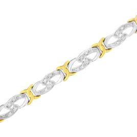 Haus of Brilliance 10kt. Yellow Gold Infinity Bracelet
