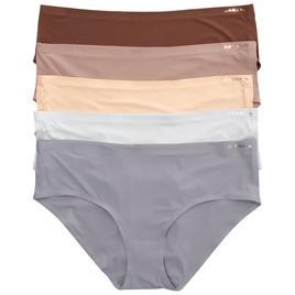 Womens Danskin 5Pk Band Nylon Hipster w/ Rose Gold Logo