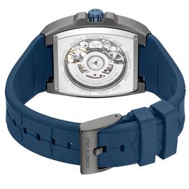 Mens Kenneth Cole® New York Automatic Blue Silicone Strap Watch