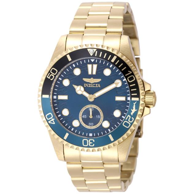 Mens Invicta Pro Diver Blue Dial Quartz Watch - 49435