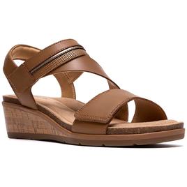 Womens Clarks(R) Collection Kacha Wave Wedge Sandals