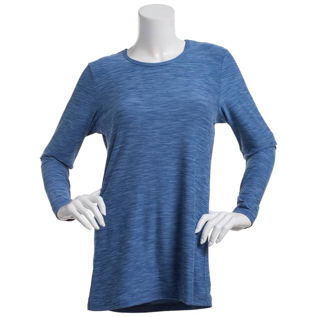 Womens Yogalicious Long Sleeve Heather Maternity Active Tee