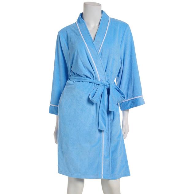 Womens Jaclyn Long Sleeve 39" Honey Knit Kimono Robe W/Wicking
