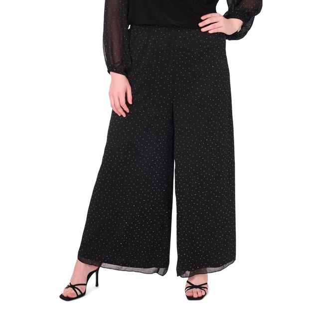 Plus Size MSK Rhinestone Palazzo Pants
