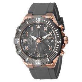 Mens Invicta Aviator Rose Gold Grey Dial Quartz Watch - 39895