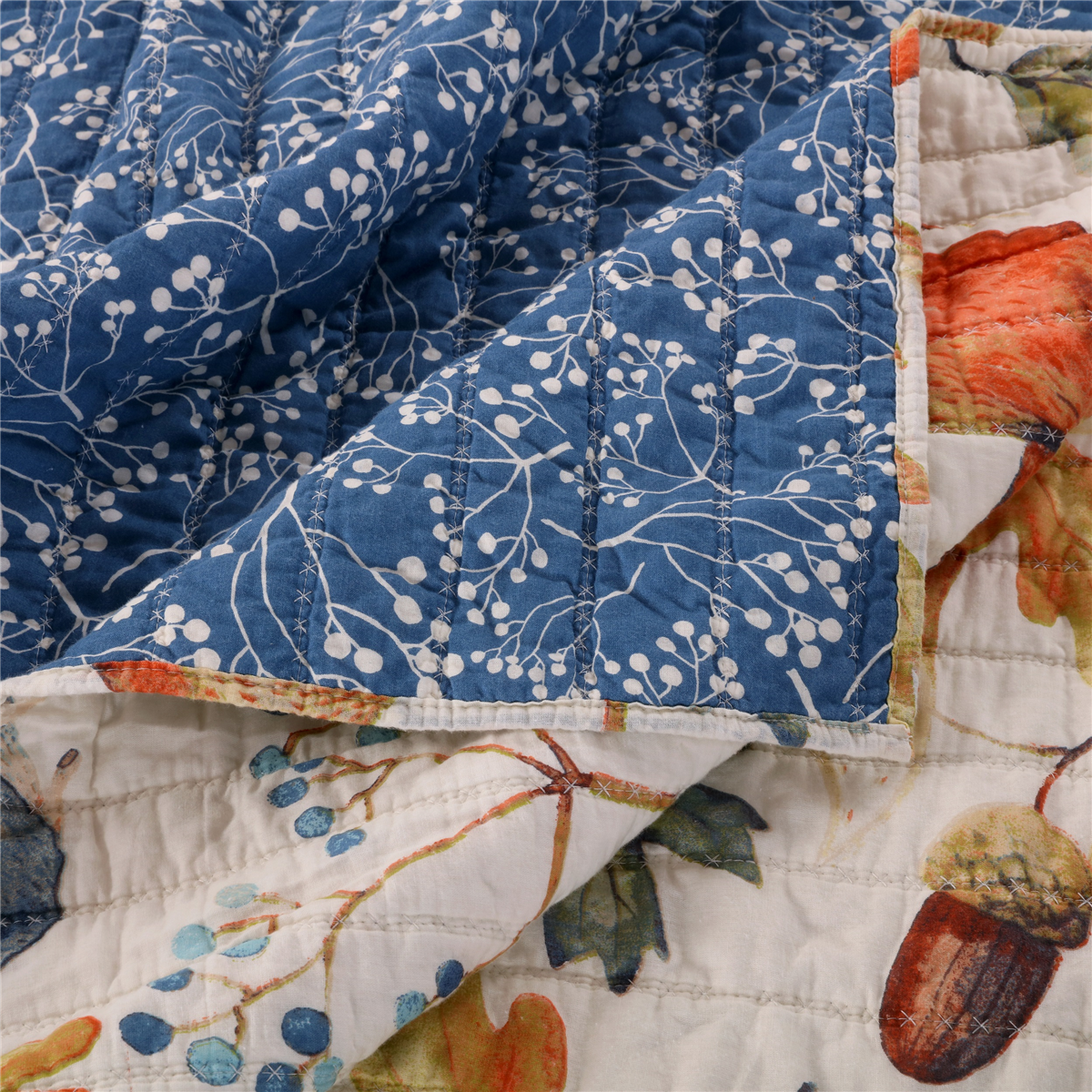 Greenland Home Fashions™ Willow Reversible Quilted Throw Blanket