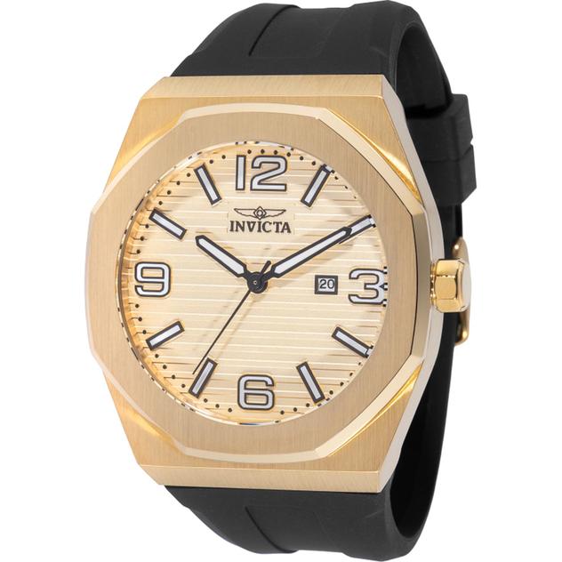 Mens Invicta Huracan Gold Dial Quartz Watch - 45775